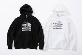2018 supreme tnf metallic logo hooded sweatshirt