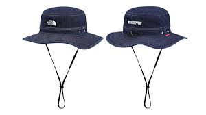2015 supreme tnf denim horizon breeze hat