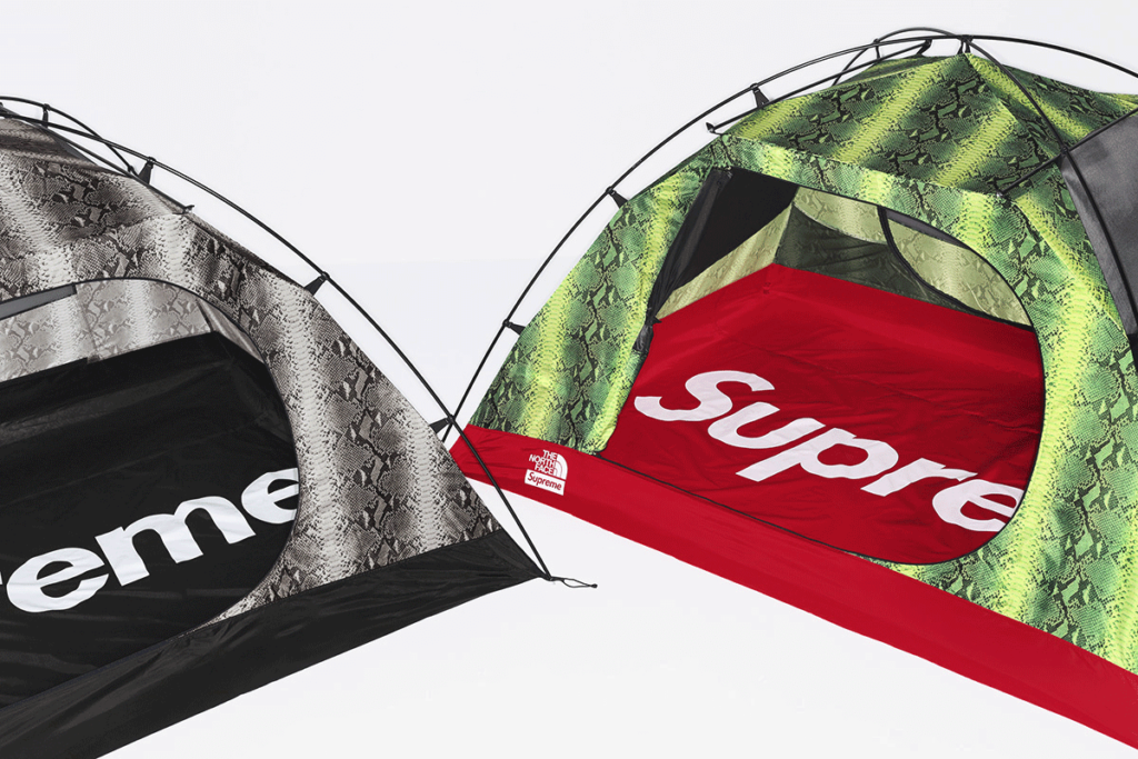 2018 supreme tnf taped seam stormbreak 3 tent