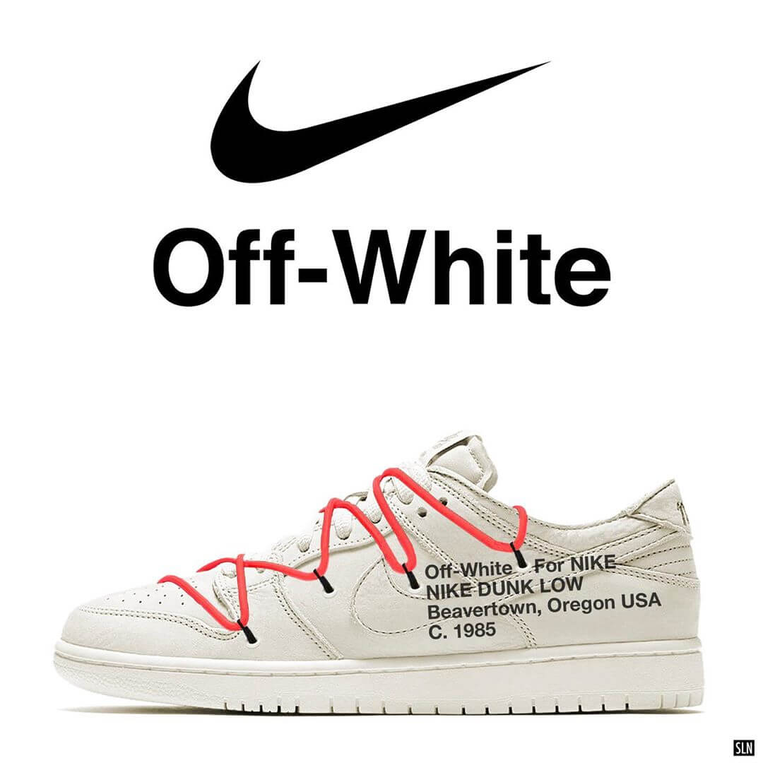 off white nike silver