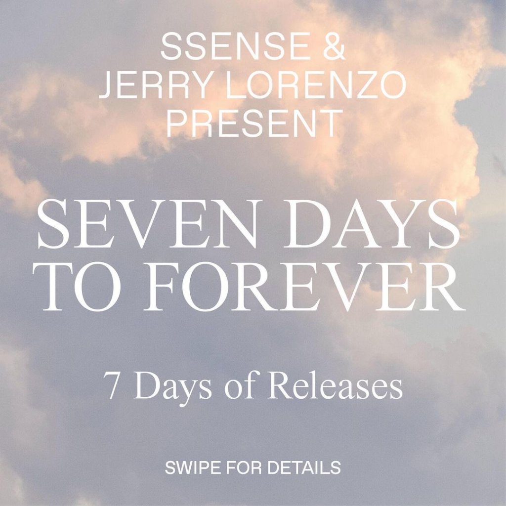 SSENSE JERRY LORENZO SEVEN DAYS