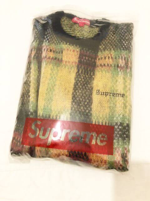 元の価格 Brushed Supreme Plaid ニット モヘア XL Sweater ニット/セーター