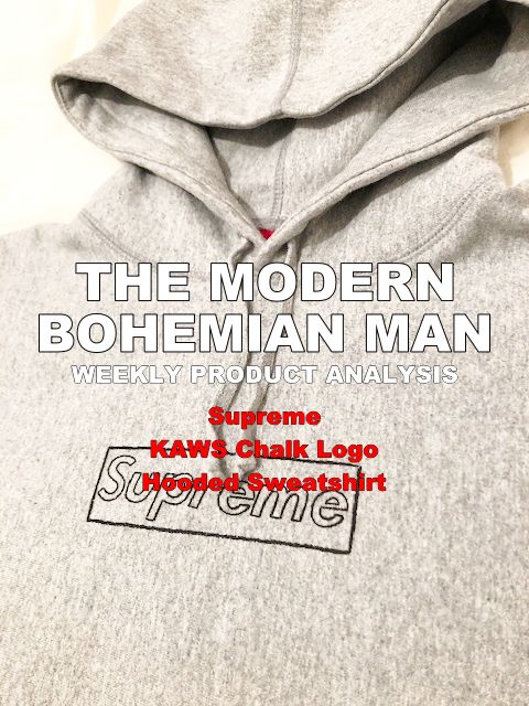 Weekly Product Analysis - Supreme KAWS Chalk Logo hooded Sweatshirt - THE MODERN BOHEMIAN MAN