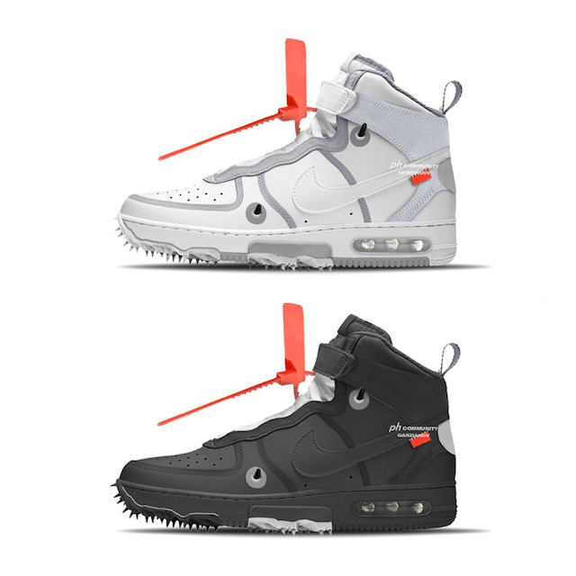 OFF-WHITE NIKE AIR FORCE1 MID 