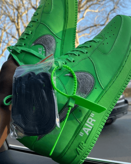 OFF-WHITE NIKE AIR FORCE1 GREEN